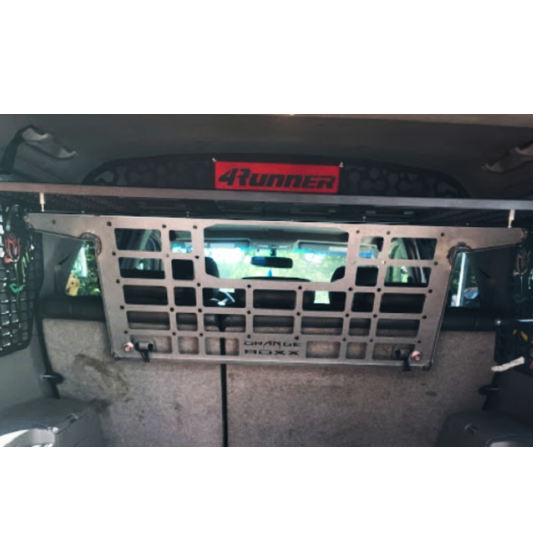 03-24 4RUNNER Attic storage shelf with cargo barrier