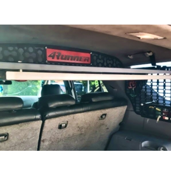 03-24 4RUNNER Attic storage shelf with cargo barrier